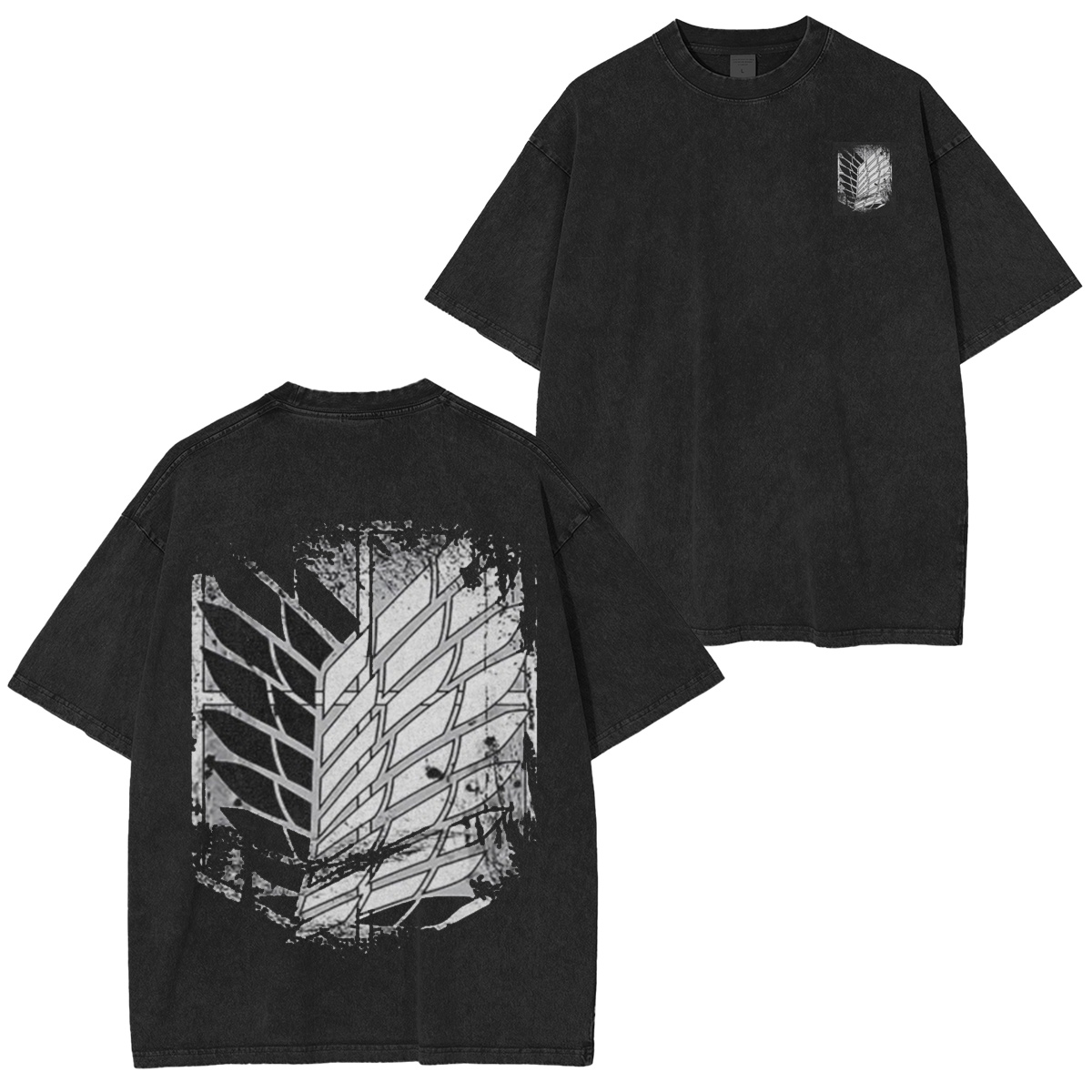 Shingeki no Kyojin Attack on Titan Anime Vintage washed T-shirt/Crewneck/Hoodie