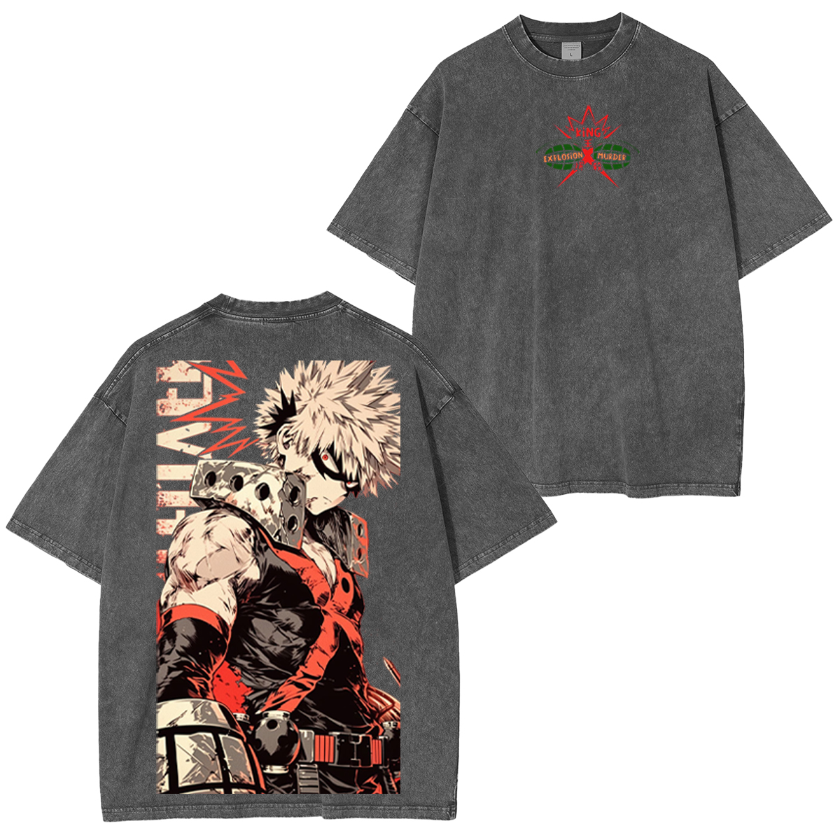 My Hero Academia Vintage Washed T-shirt/Crewneck/Hoodie