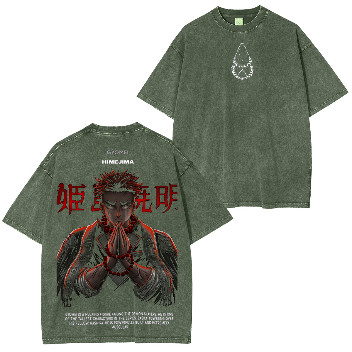 Demon Slayer Vintage Washed T-shirt/Crewneck/Hoodie