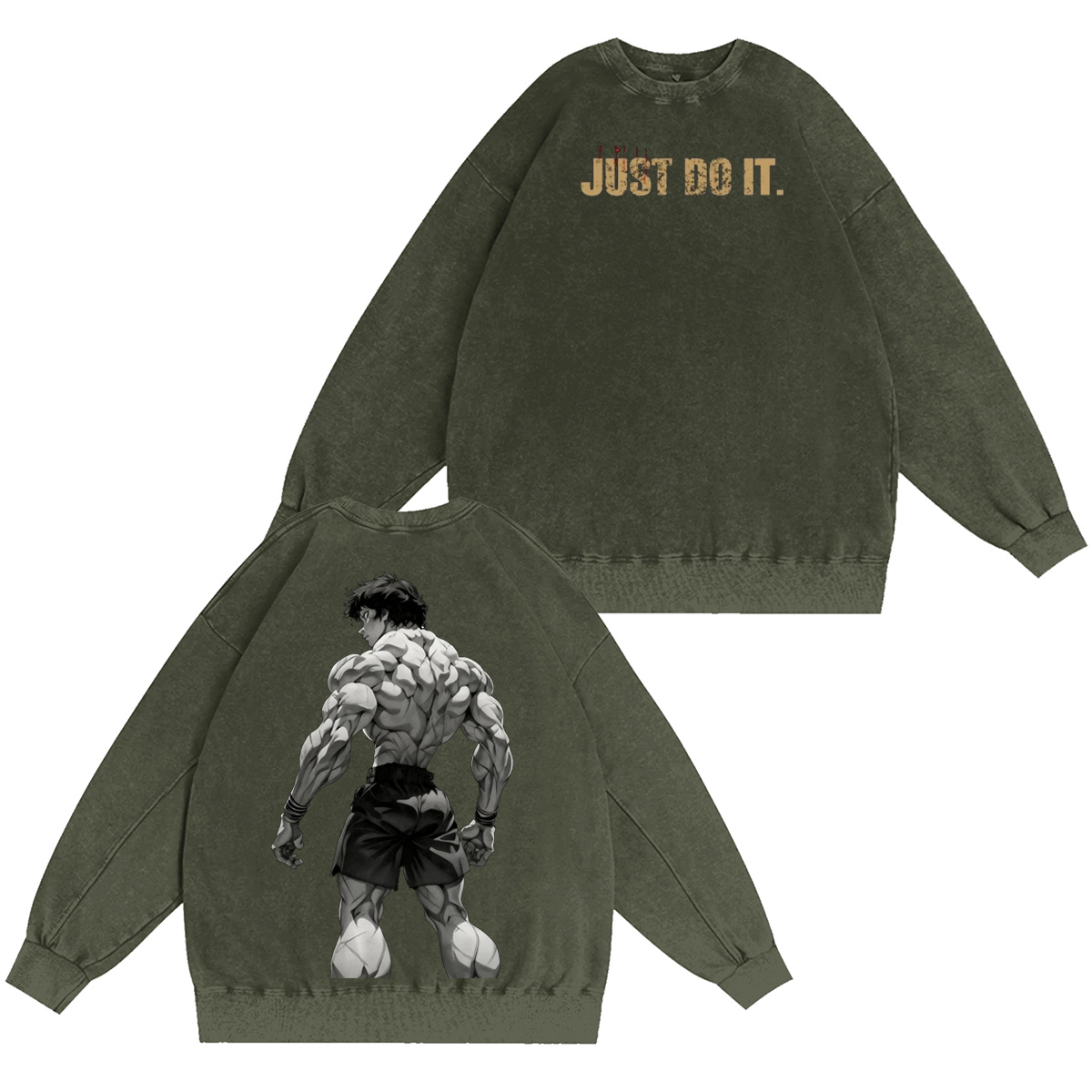 Baki Vintage Washed T-shirt/Crewneck/Hoodie