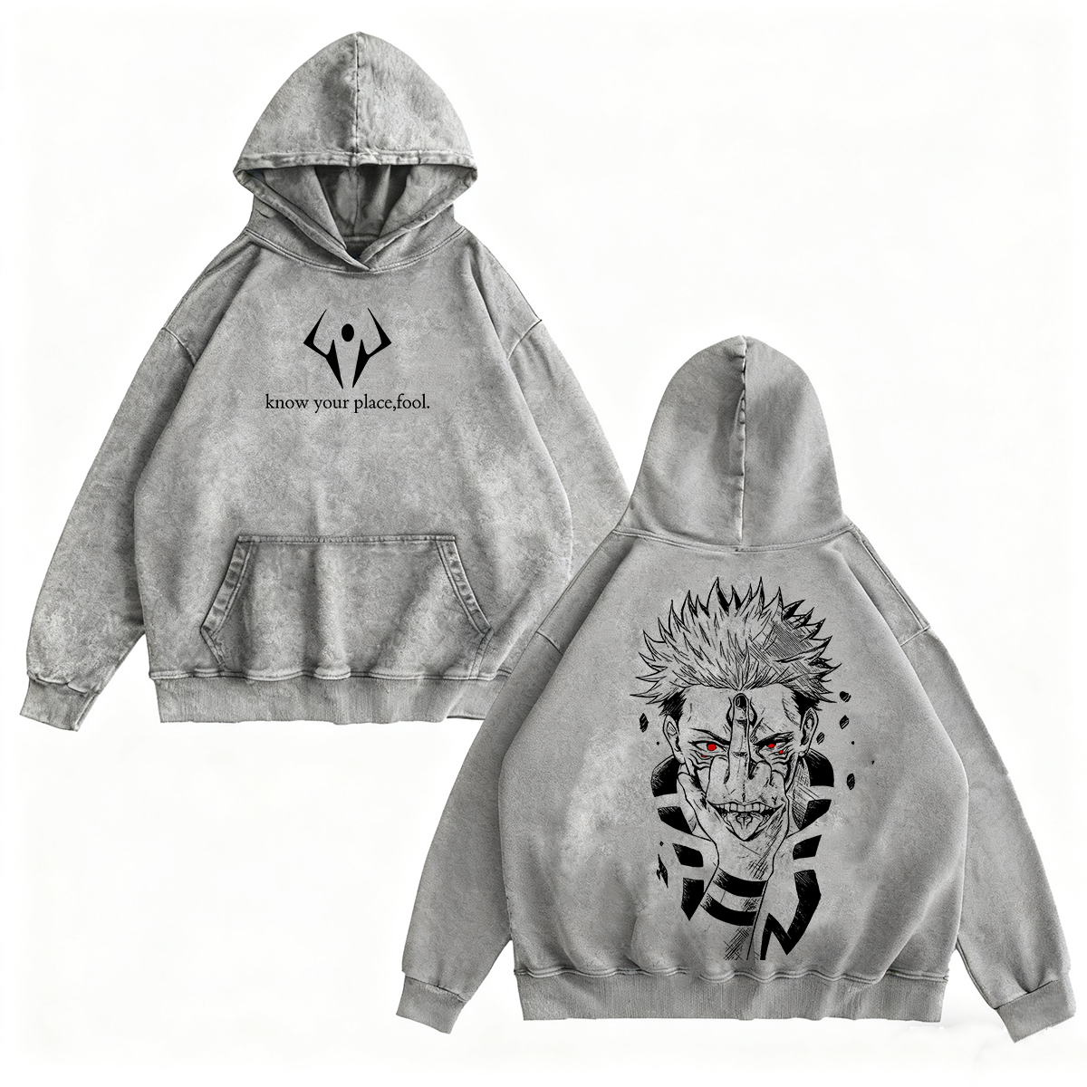 Jujutsu Kaisen :Ryomen Sukuna Vintage washed T-shirt/Crewneck/Hoodie