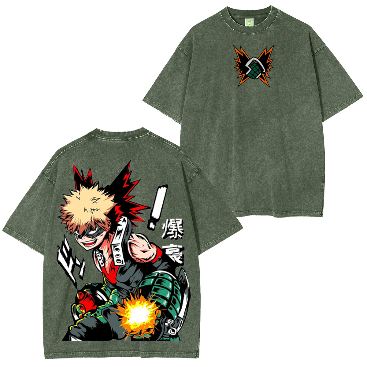 My Hero Academia Vintage Washed T-shirt/Crewneck/Hoodie