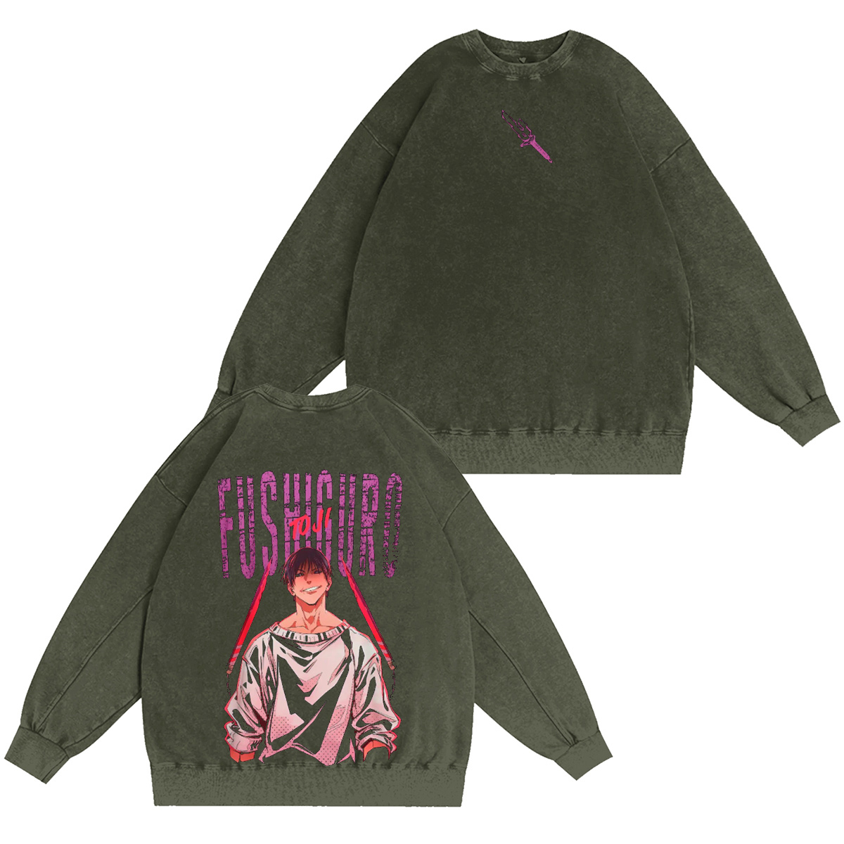 Toji Fushiguro Jujutsu Kaisen Vintage Washed T-shirt/Crewneck/Hoodie