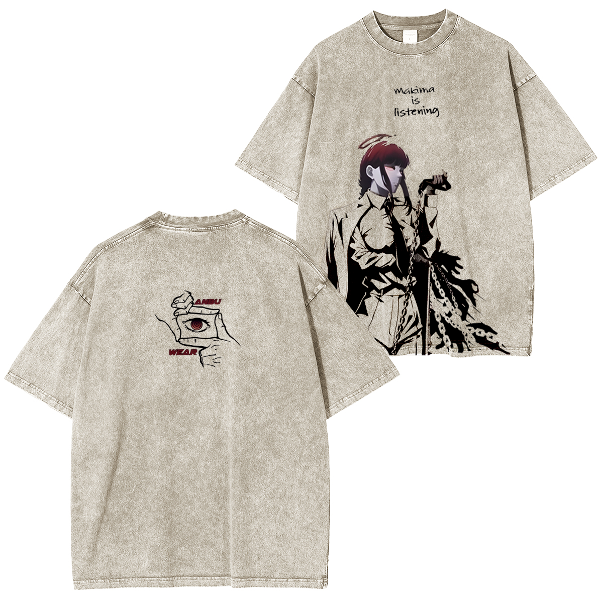 Chainsaw Man on Makima Portrait T-Shirt