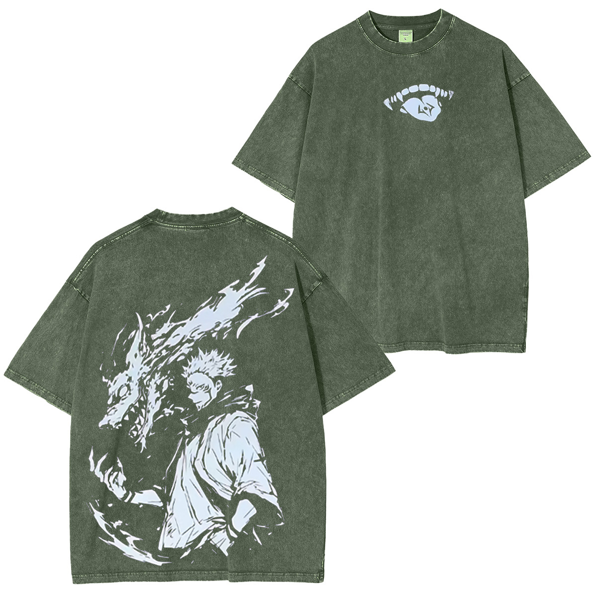 Sukuna Rage Mode x Jujutsu Kaisen Vintage Washed T-shirt/Crewneck/Hoodie