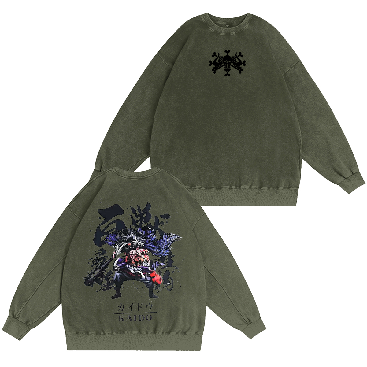 Kaido - One Piece Vintage washed T-shirt/Crewneck/Hoodie