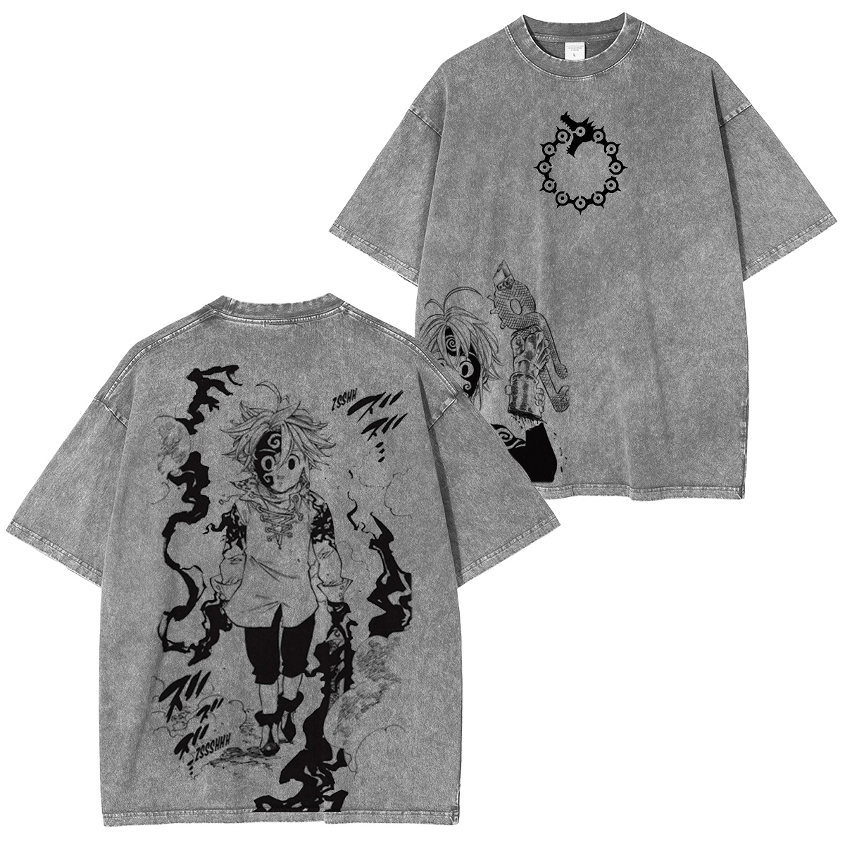 The Seven Deadly Sins :Meliodas Vintage washed T-shirt/Crewneck/Hoodie