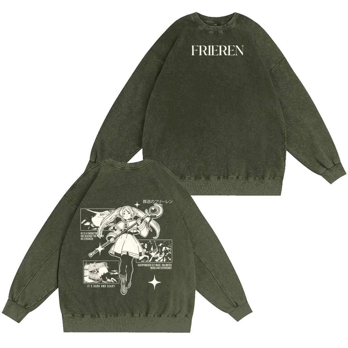 Frieren: Beyond Journey's End Washed T-shirt/Crewneck/Hoodie