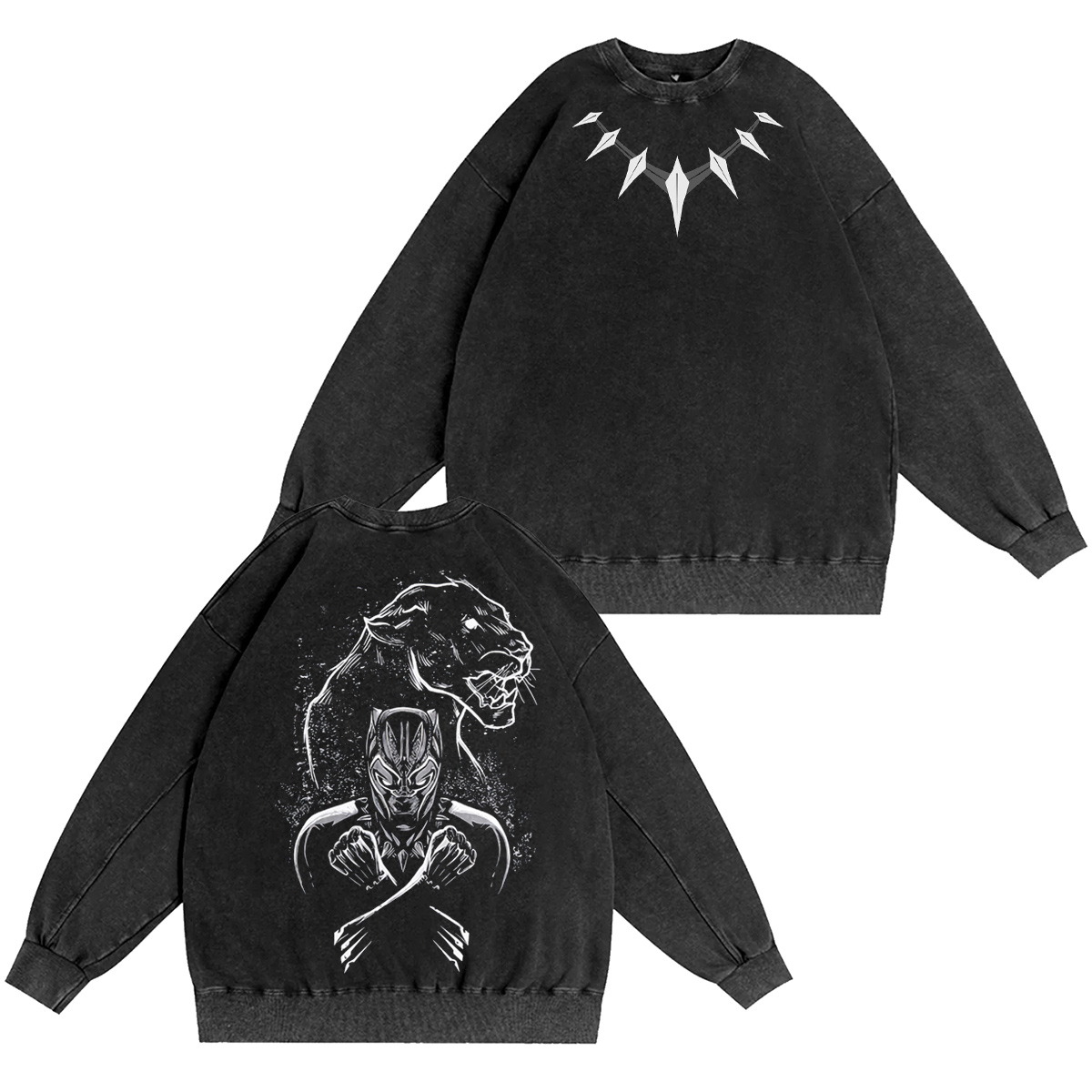 Black Panther Washed T-shirt/Crewneck/Hoodie