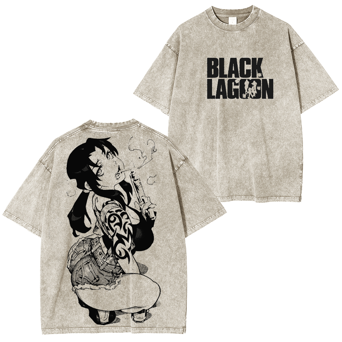[Copy]Akaza,Demon Slayer Vintage Tee