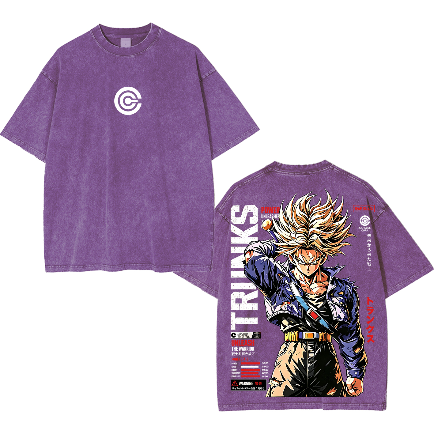 Future Trunks Vintage Unisex  Washed T-Shirt