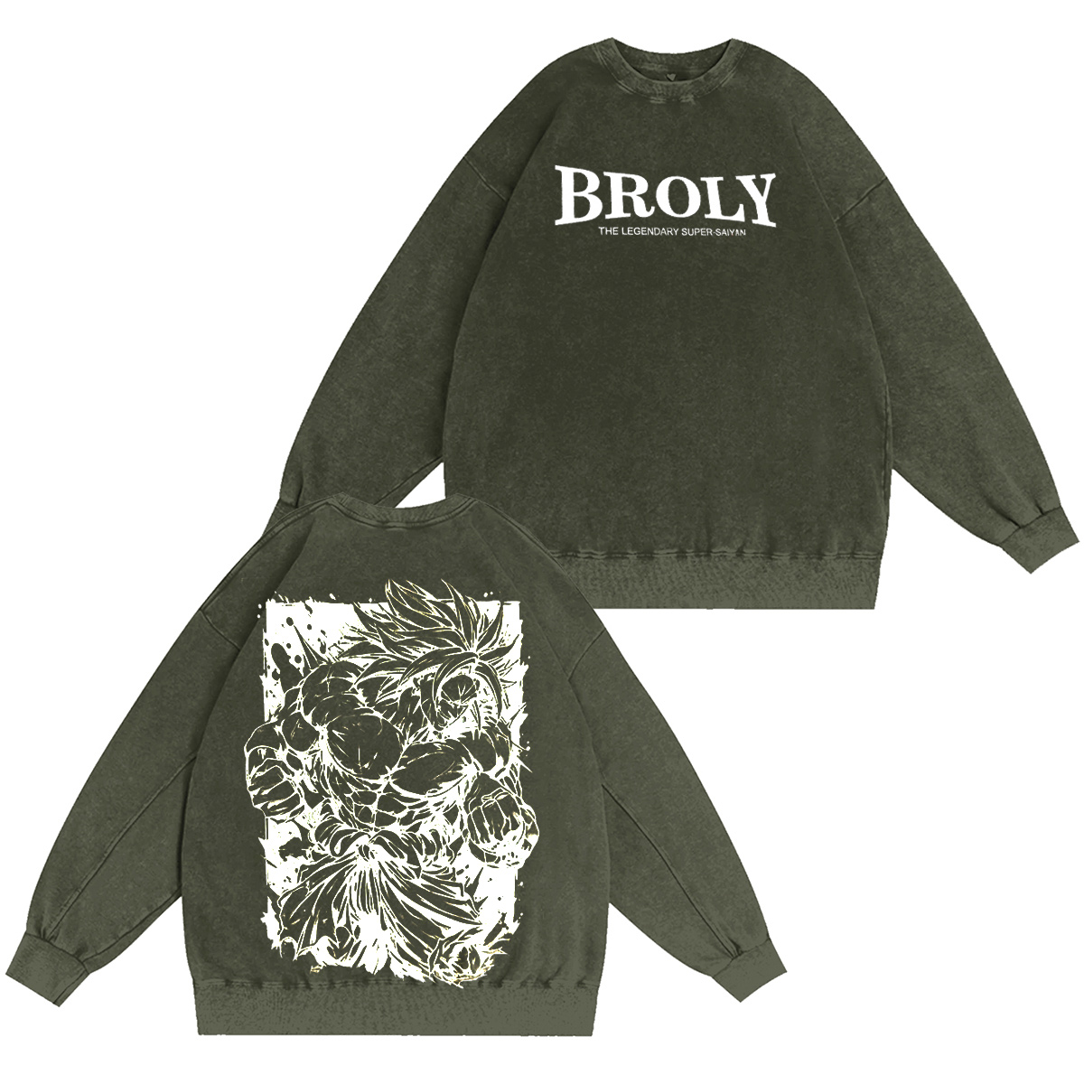 DRAGON BALL： Broli Vintage washed T-shirt/Crewneck/Hoodie