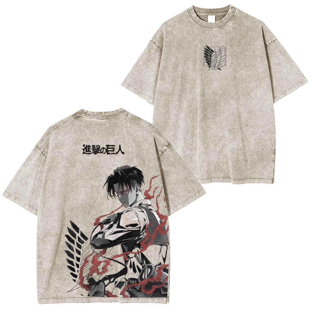 Levi Ackerman Vintage Washed Unisex T-Shirt
