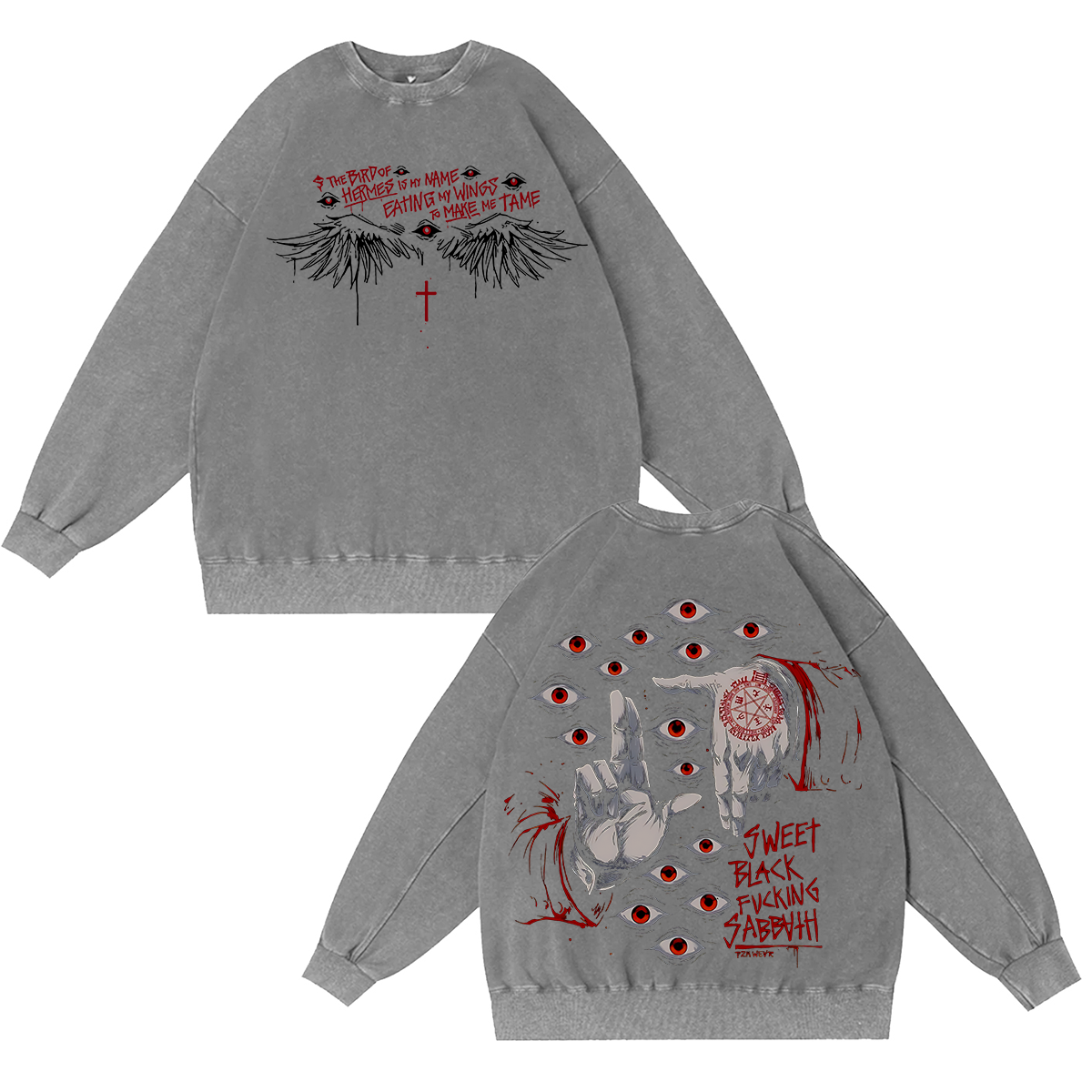 Alucard Hellsing Vintage Oversized Vintage Washed T-shirt/Crewneck/Hoodie