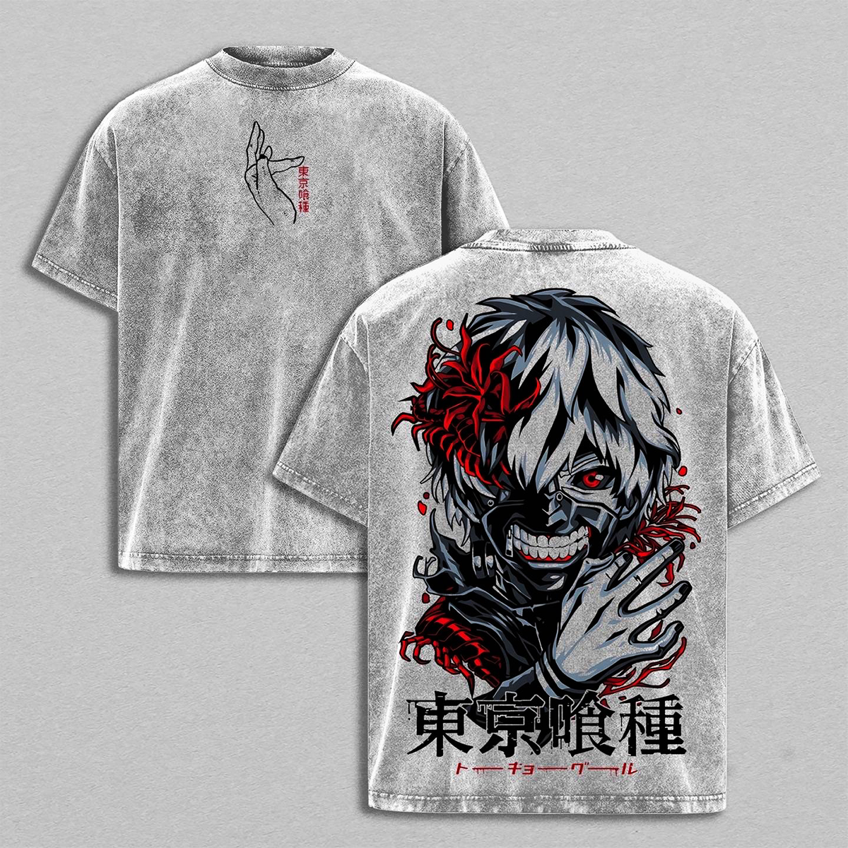 Tokyo Ghoul Kaneki Washed T-shirt/Crewneck/Hoodie