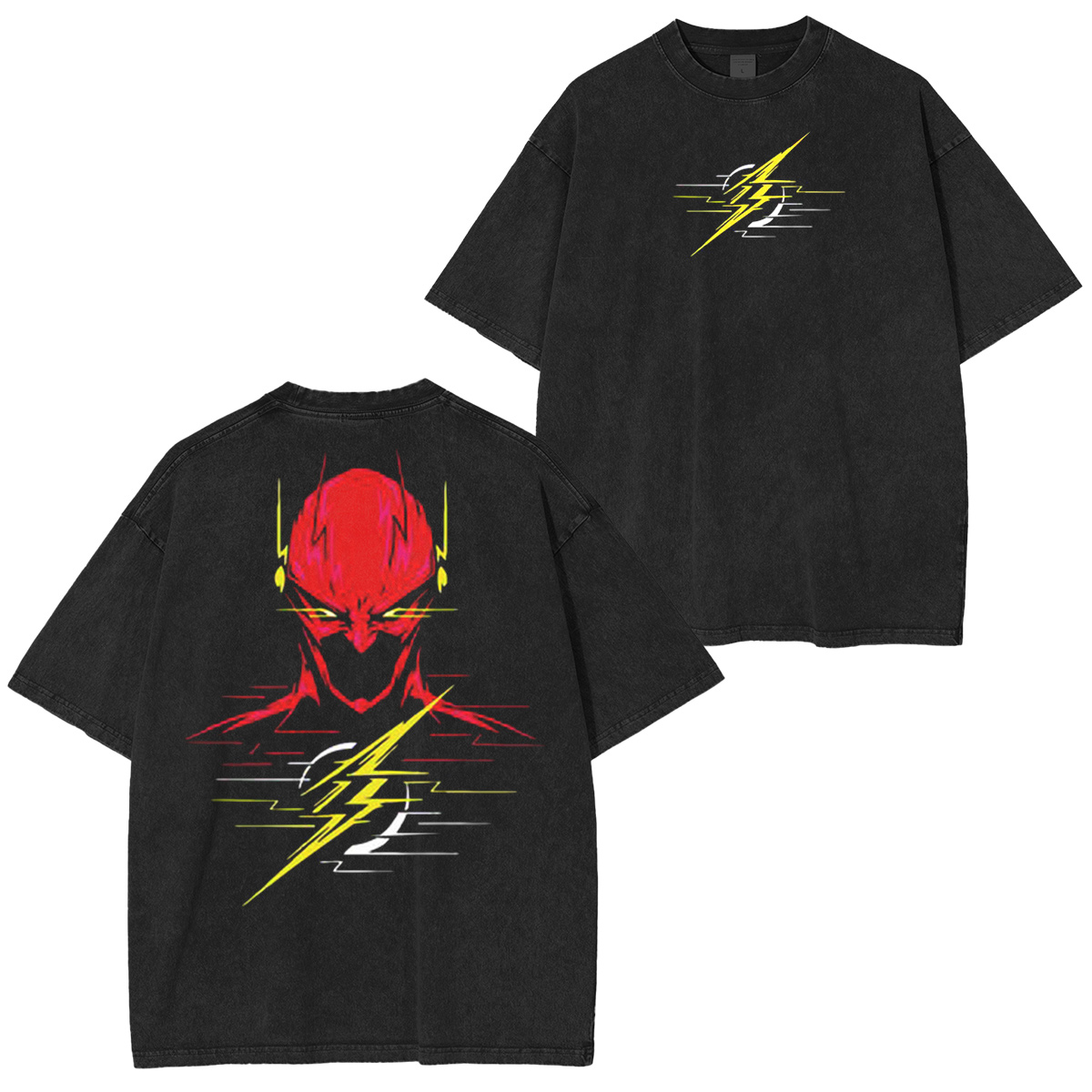 young.std2 Crimson Speed Phantom Tee. Vintage washed/COTTON T-shirt/Crewneck/Hoodie