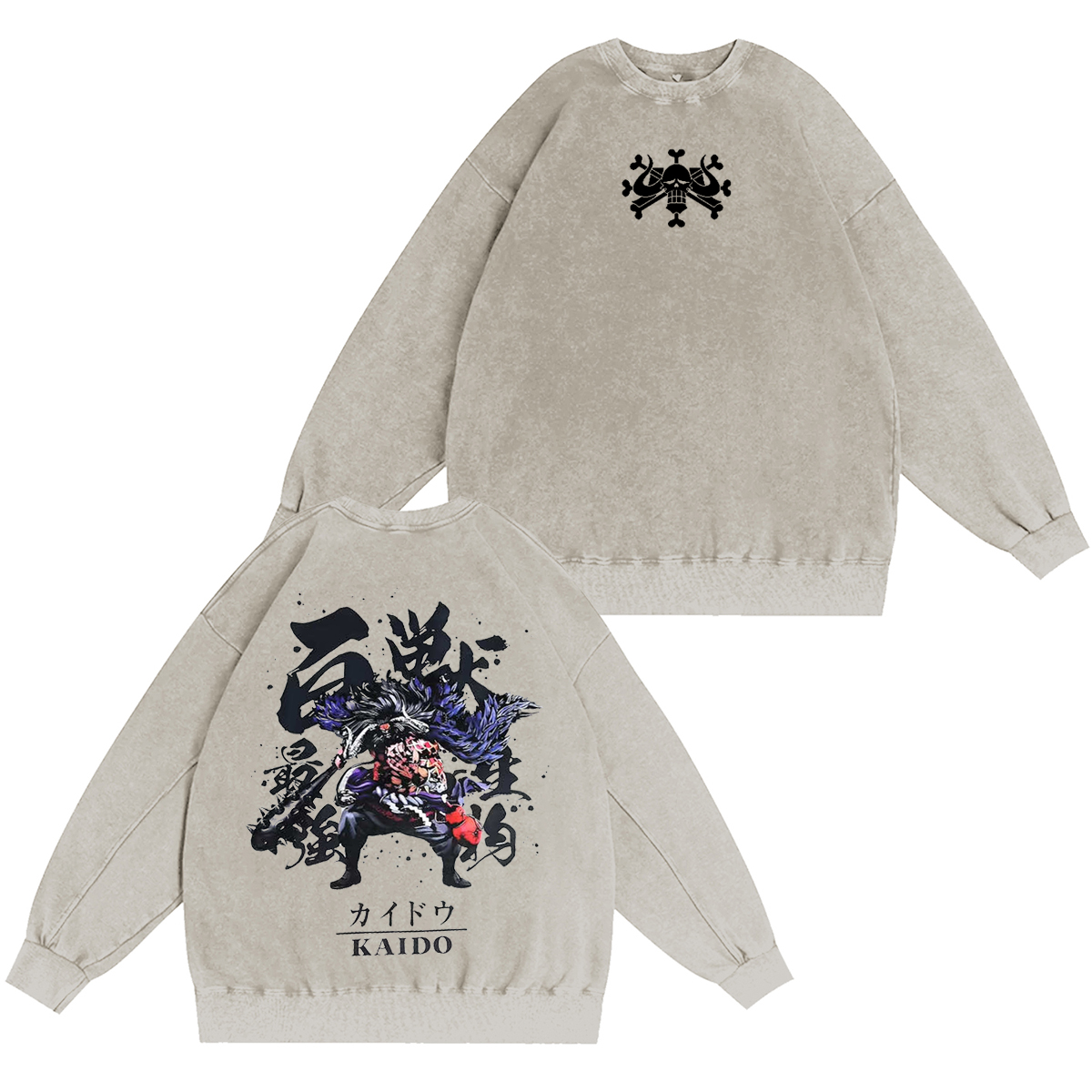 Kaido - One Piece Vintage washed T-shirt/Crewneck/Hoodie
