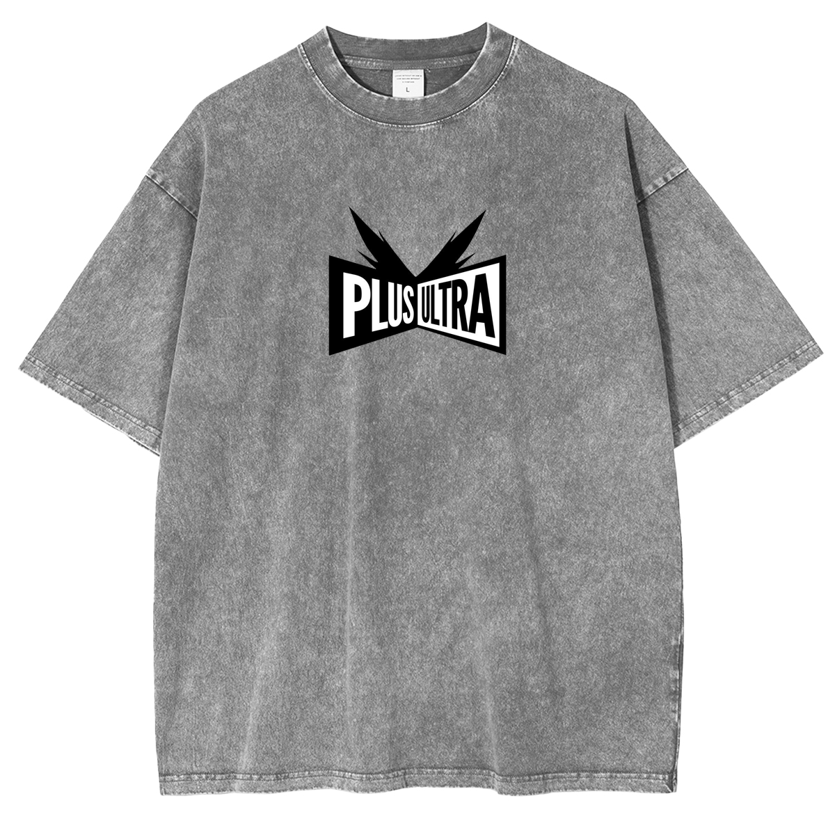 My Hero Academia Double Print Oversize Anime Manga Acid Washed Cotton T-ShirtDouble Print Oversize Anime Manga Acid Washed Cotton T-Shirt