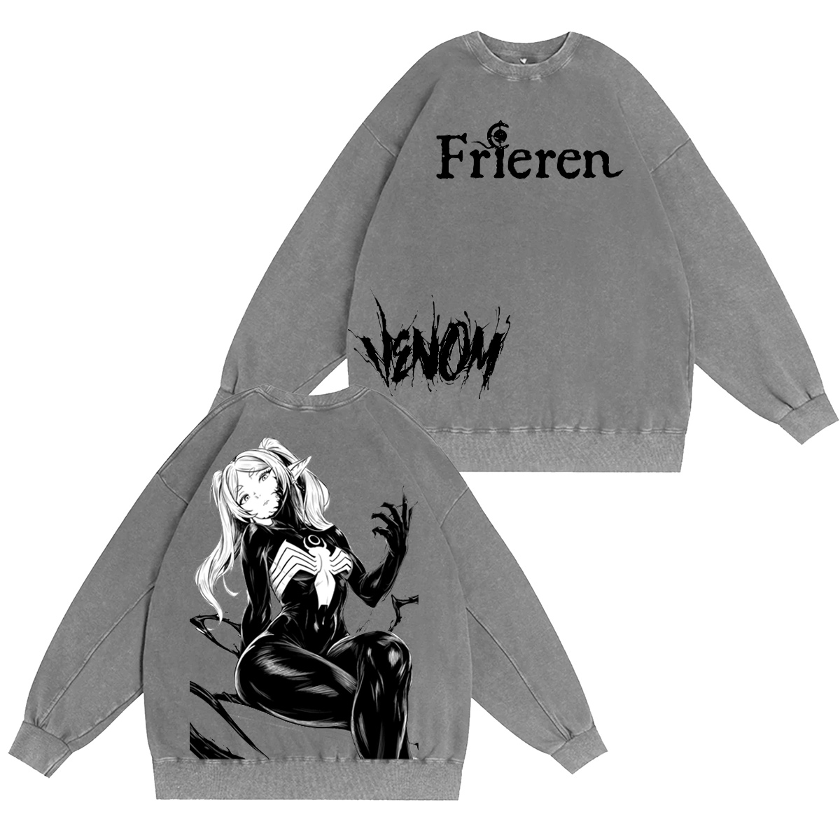 Frieren: Beyond Journey's End  Vintage washed T-shirt/Crewneck/Hoodie