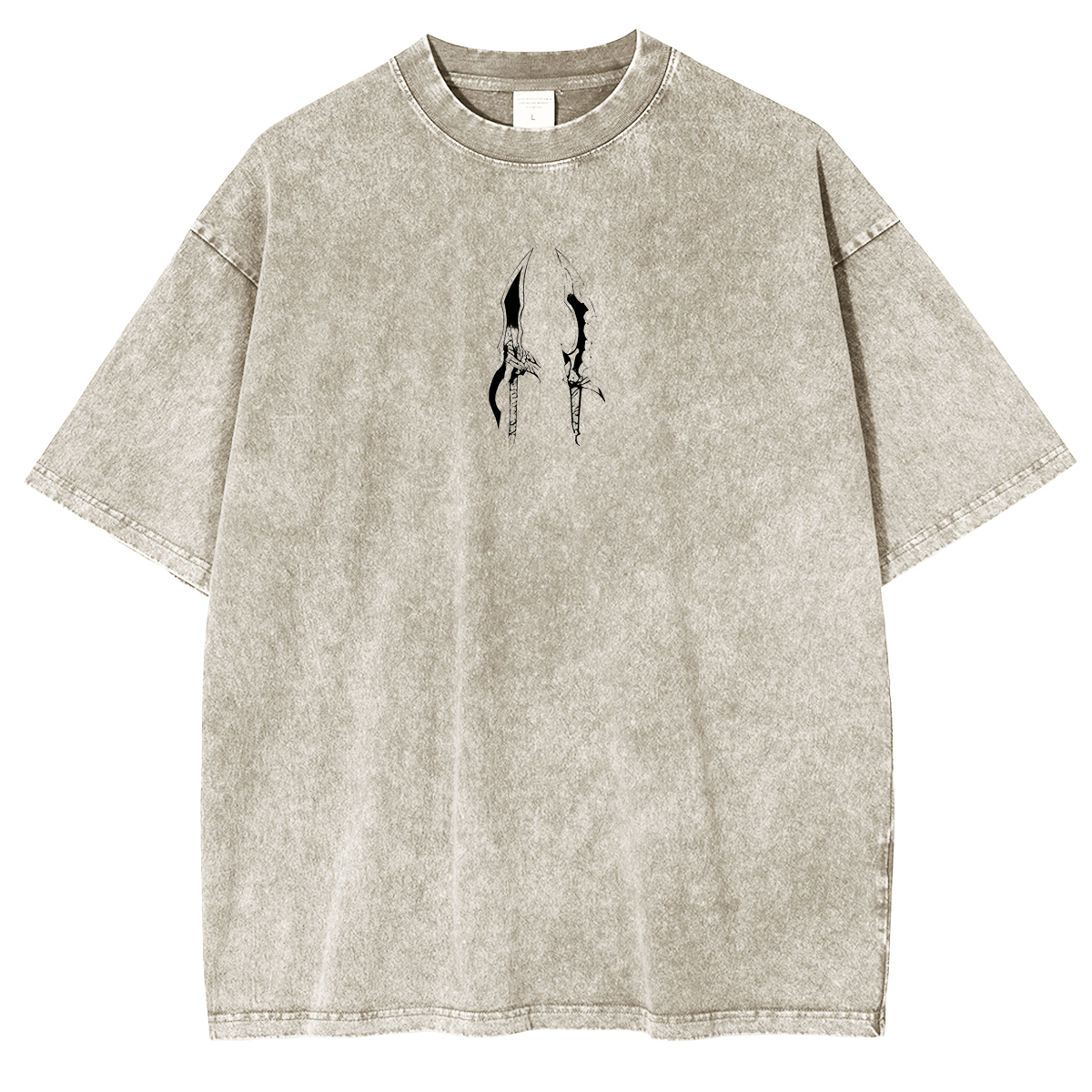 Retro Limited Sung Jin Woo Solo Leveling anime Washed Cotton T-shirt