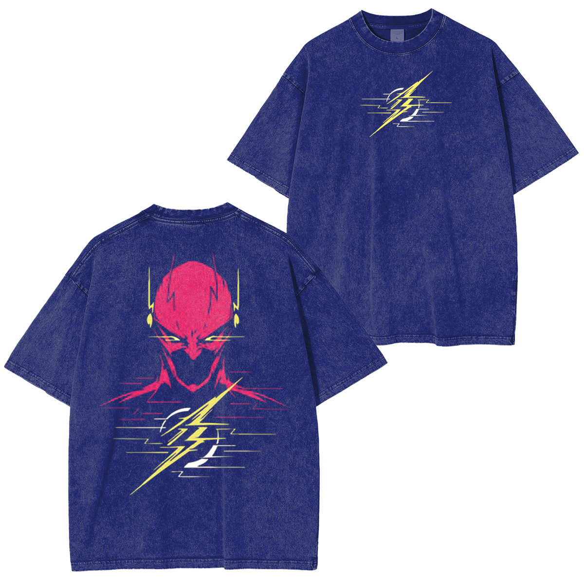 young.std2 Crimson Speed Phantom Tee. Vintage washed/COTTON T-shirt/Crewneck/Hoodie