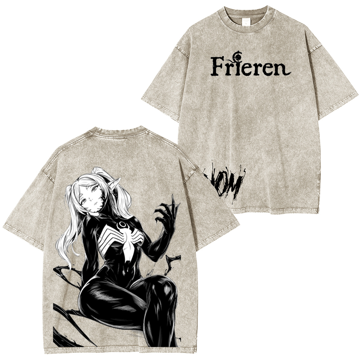 Frieren: Beyond Journey's End  Vintage washed T-shirt/Crewneck/Hoodie