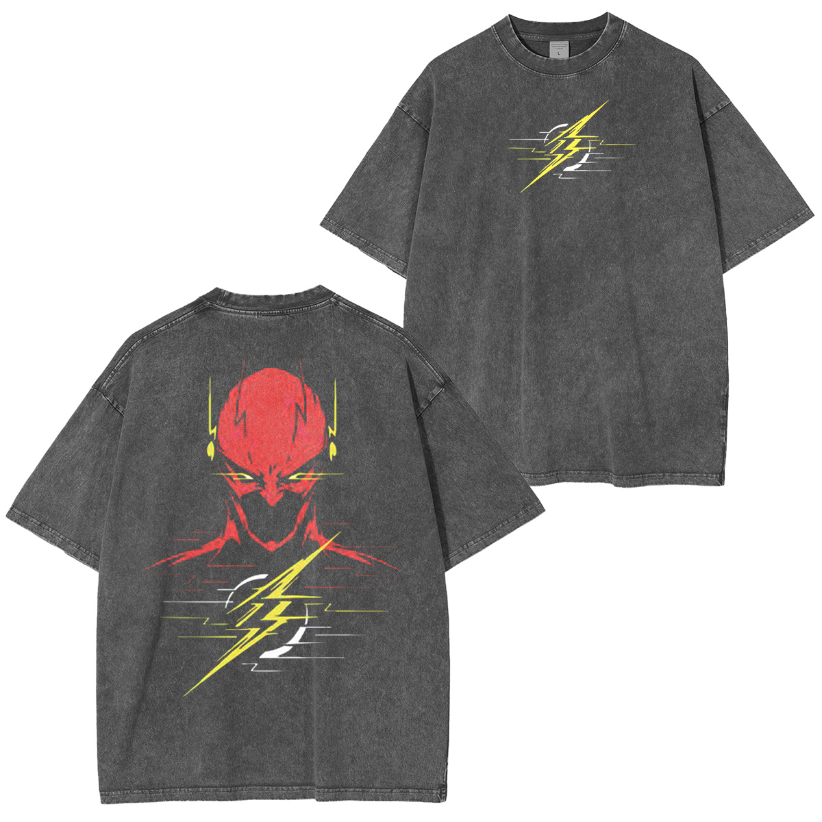young.std2 Crimson Speed Phantom Tee. Vintage washed/COTTON T-shirt/Crewneck/Hoodie