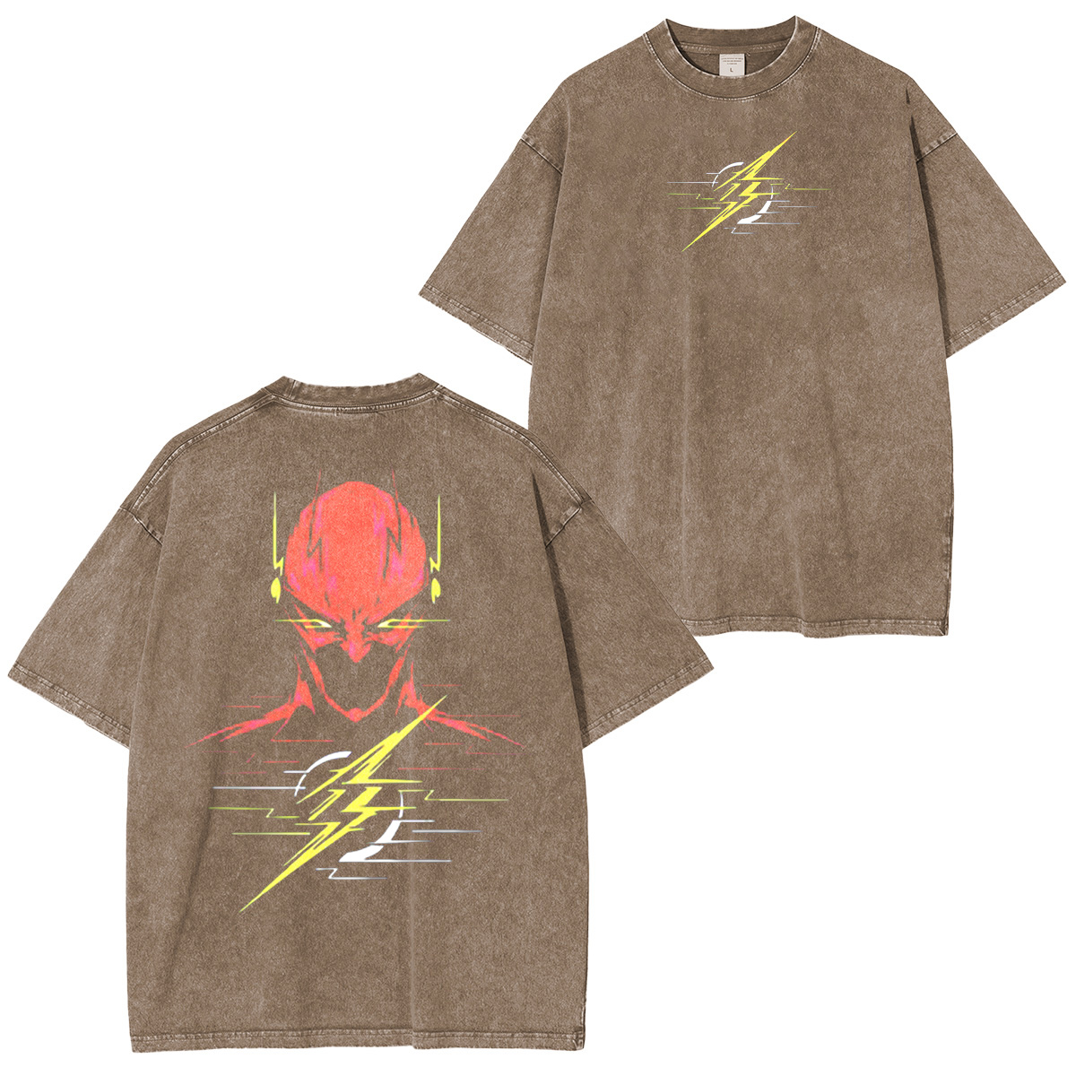 young.std2 Crimson Speed Phantom Tee. Vintage washed/COTTON T-shirt/Crewneck/Hoodie