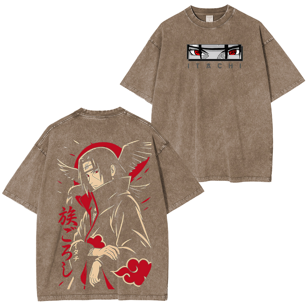 Itachi Uchiha-Naruto Vintage Washed T-shirt/Crewneck/Hoodie