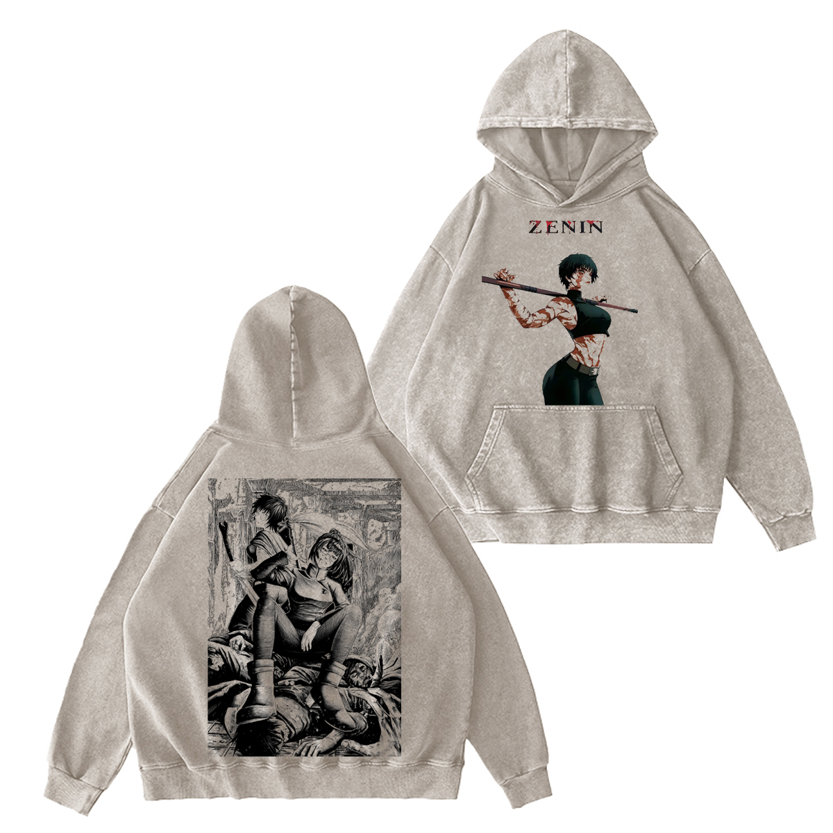 Jujutsu Kaisen Vintage Washed T-shirt/Crewneck/Hoodie