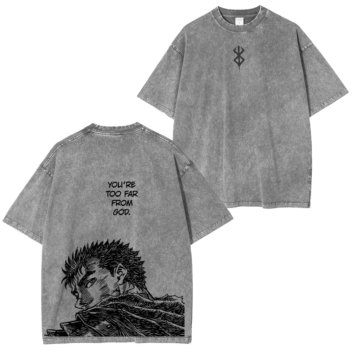 Berserk :Guts Vintage washed T-shirt/Crewneck/Hoodie