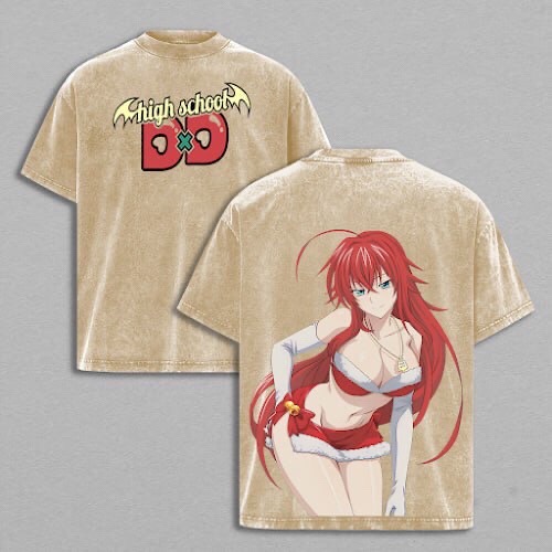  Rias Gremory From High School DxD Vintage washed T-shirt/Crewneck/Hoodie