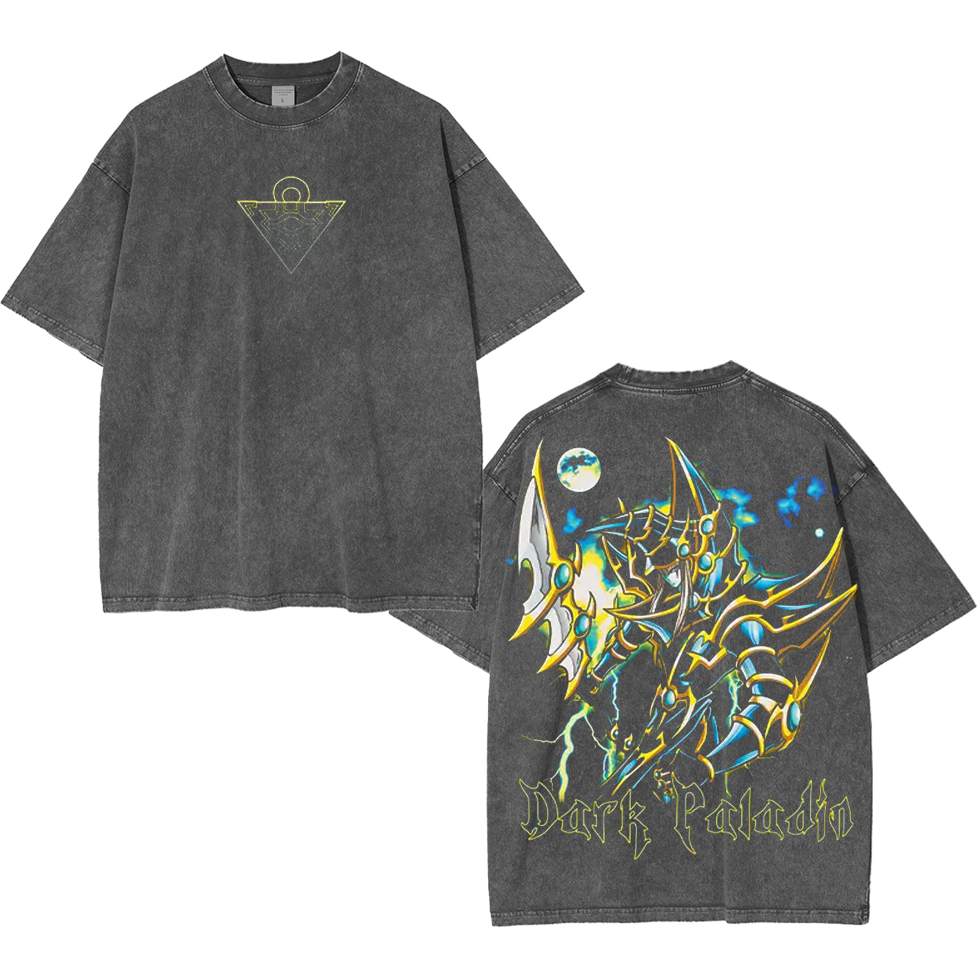 Monster Cardo Yugioh  Unisex Washed T-Shirt-Back