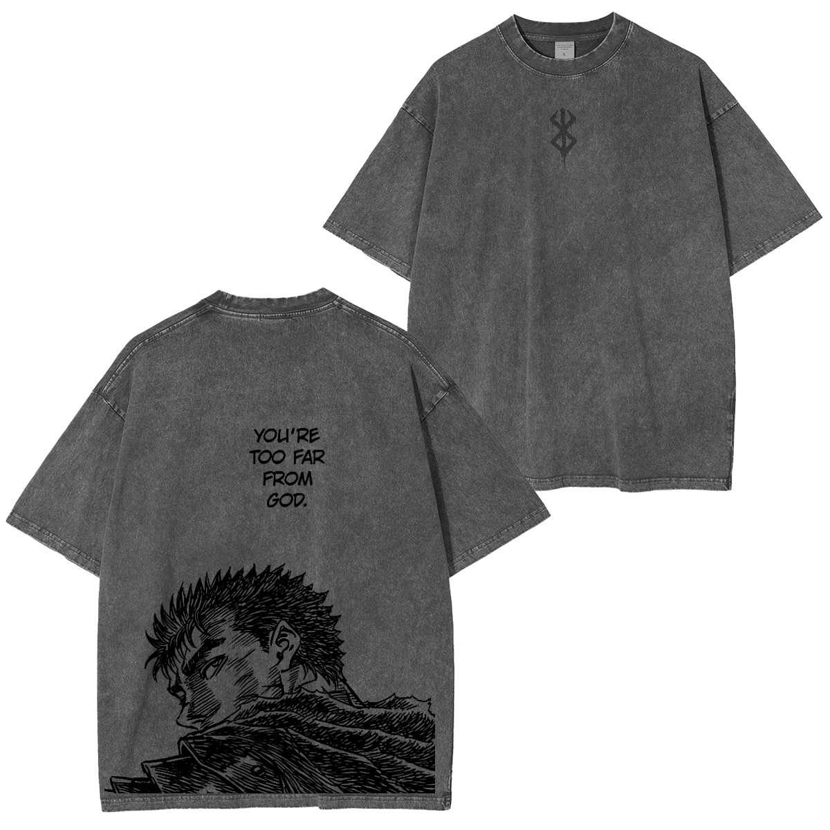 Berserk :Guts Vintage washed T-shirt/Crewneck/Hoodie