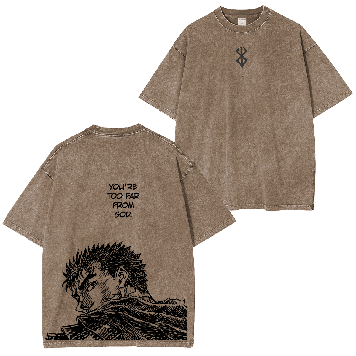 Berserk :Guts Vintage washed T-shirt/Crewneck/Hoodie