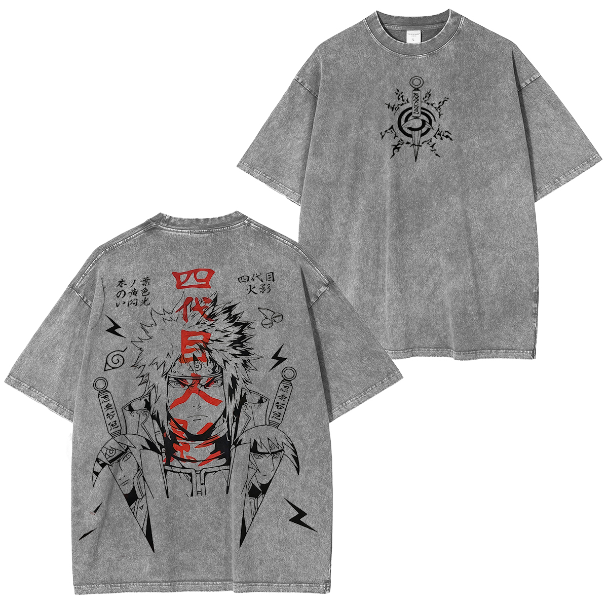 Minato Namikaze Naruto Vintage Washed Unisex T-Shirt