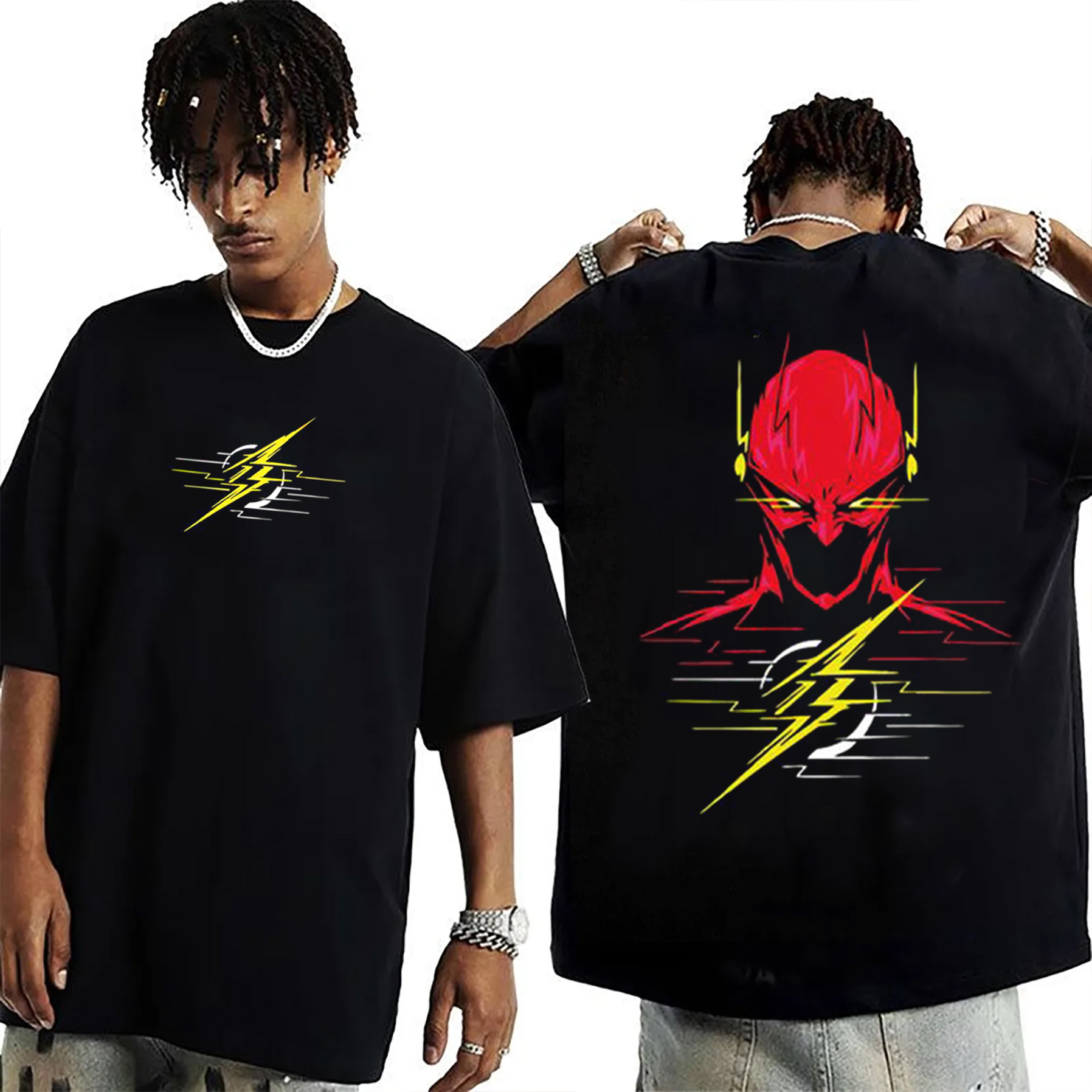 young.std2 Crimson Speed Phantom Tee. Vintage washed/COTTON T-shirt/Crewneck/Hoodie