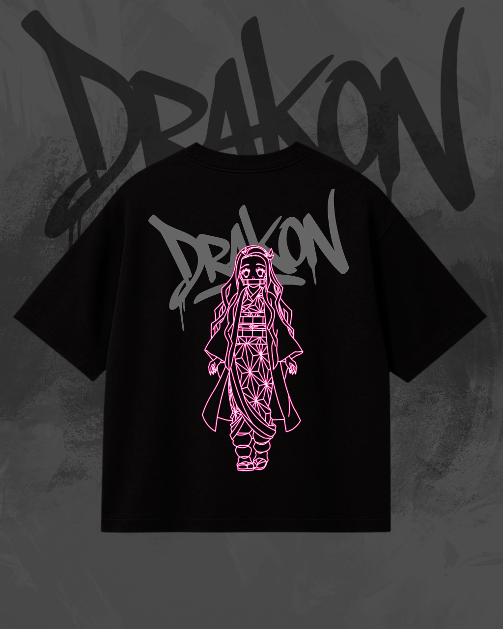 Demon Slayer Nezuko Kamado Anime Unisex Washed T-Shirt