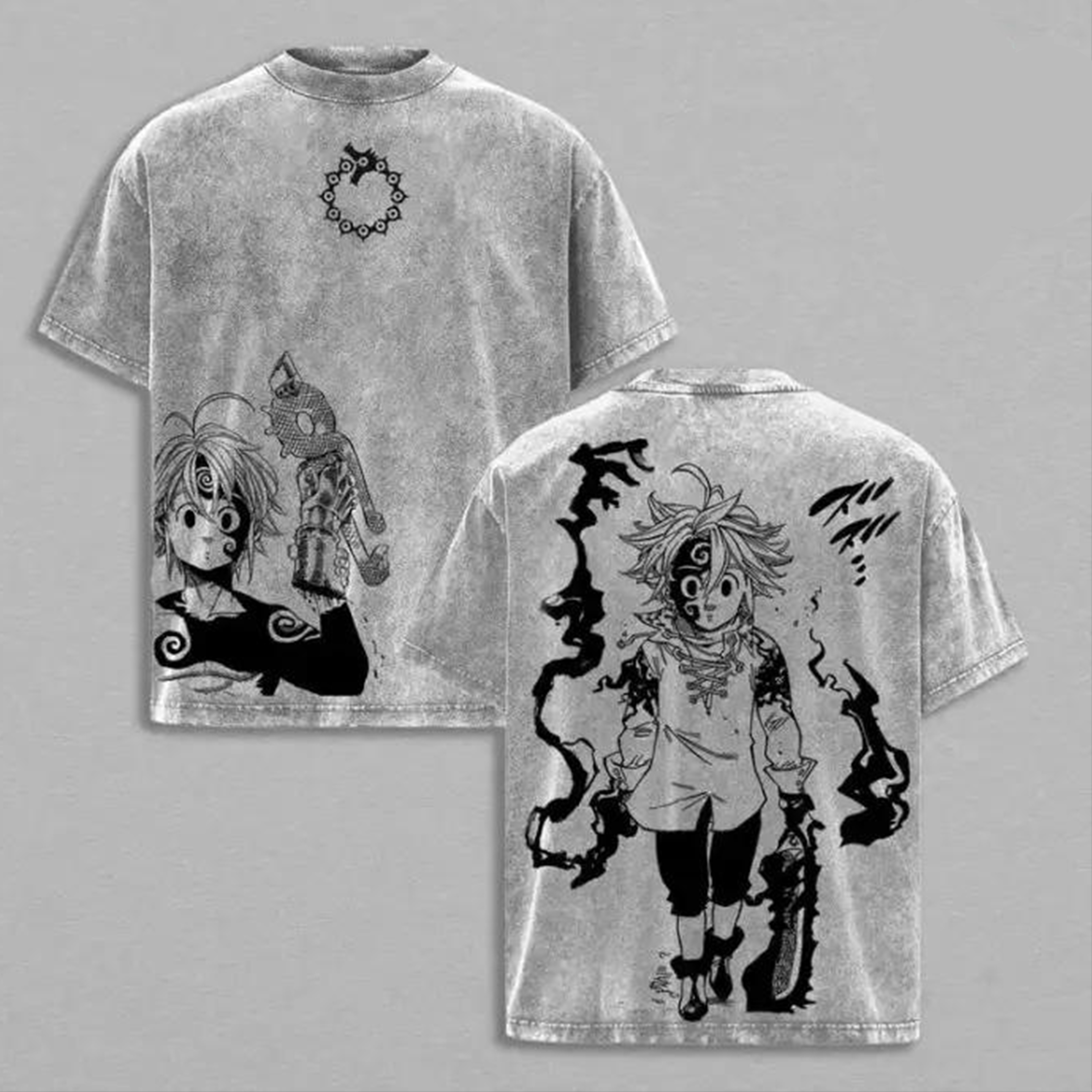 The Seven Deadly Sins:Meliodas  Vintage washed T-shirt/Crewneck/Hoodie