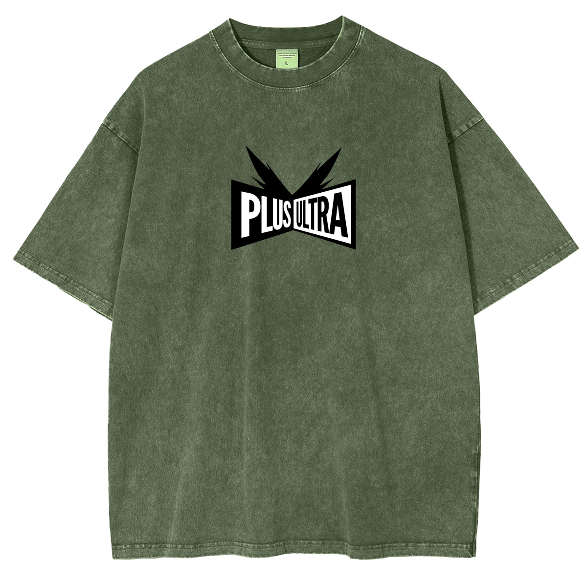 My Hero Academia Double Print Oversize Anime Manga Acid Washed Cotton T-ShirtDouble Print Oversize Anime Manga Acid Washed Cotton T-Shirt