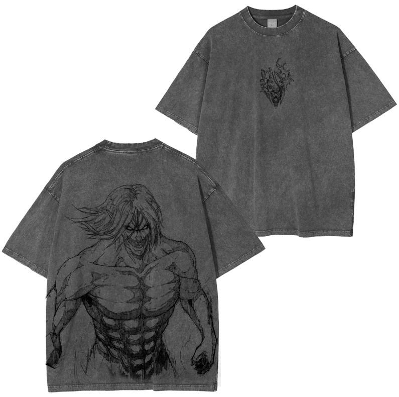 Attack on Titan Vintage Washed Unisex T-Shirt