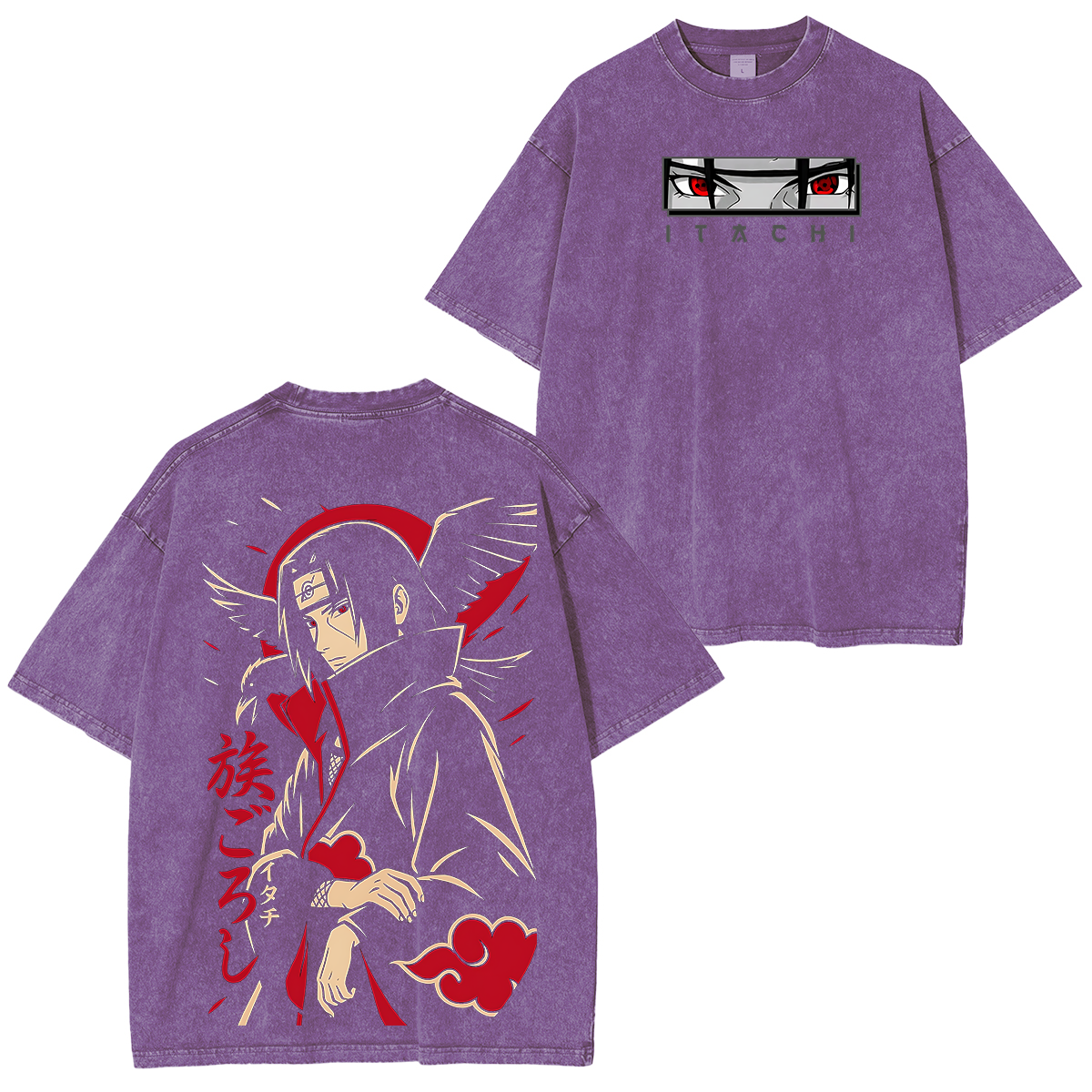 Itachi Uchiha-Naruto Vintage Washed T-shirt/Crewneck/Hoodie