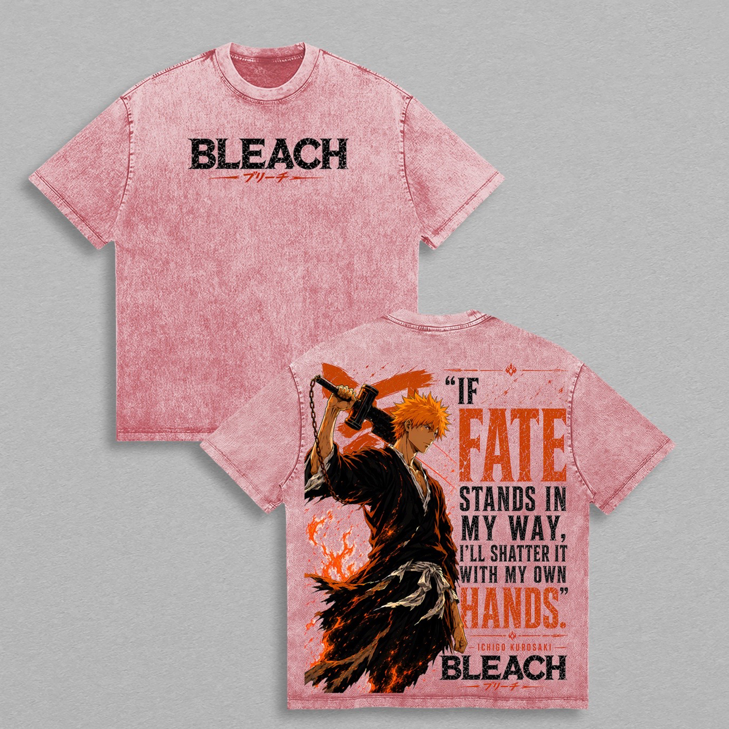 Ichigo Bleach Washed T-shirt/Crewneck/Hoodie