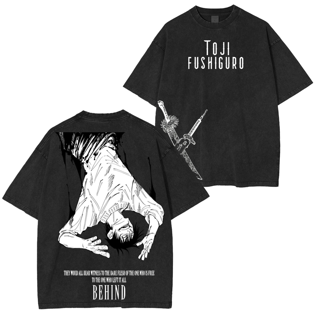 Jujutsu Kaisen :Toji Fushiguro Vintage washed T-shirt/Crewneck/Hoodie