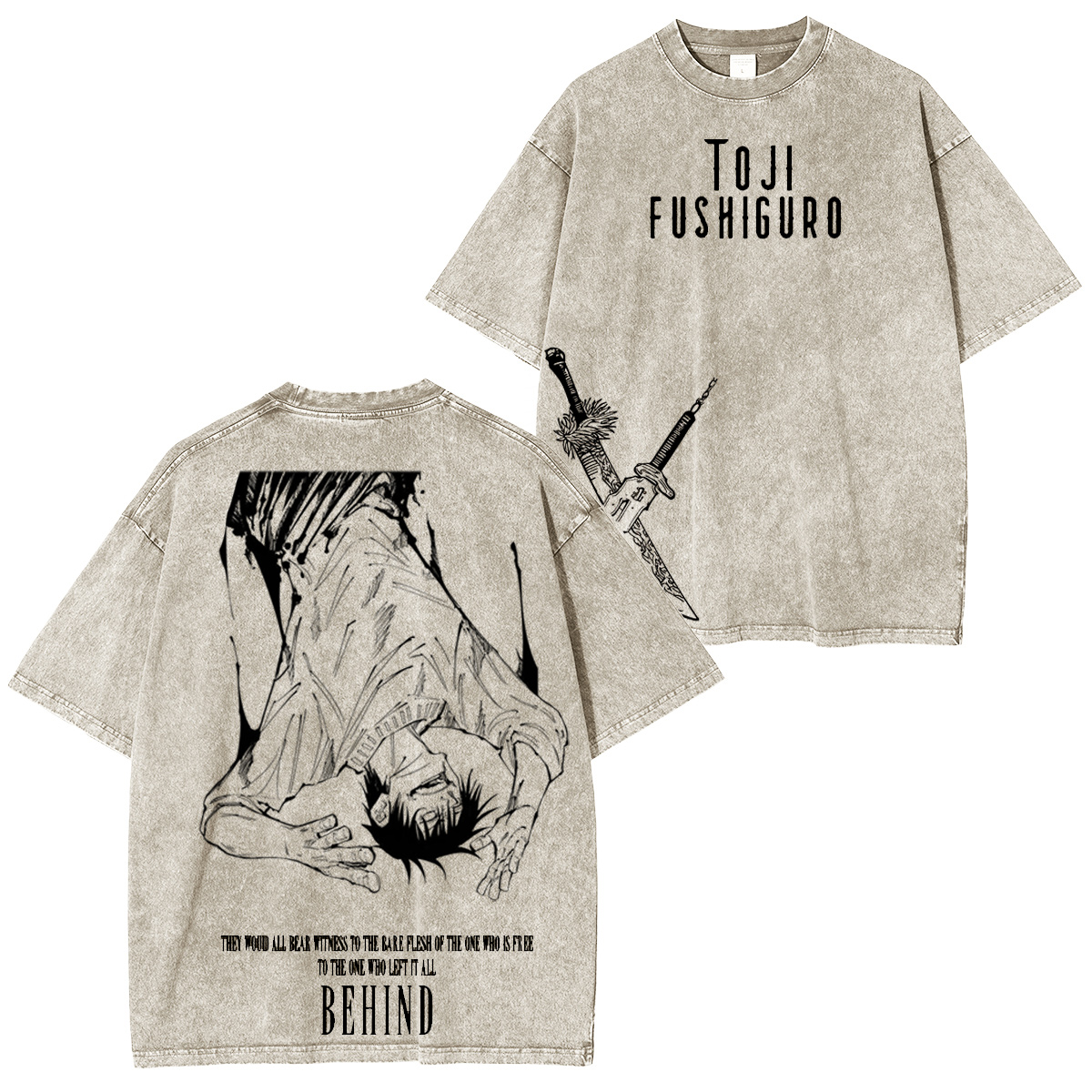 Jujutsu Kaisen :Toji Fushiguro Vintage washed T-shirt/Crewneck/Hoodie