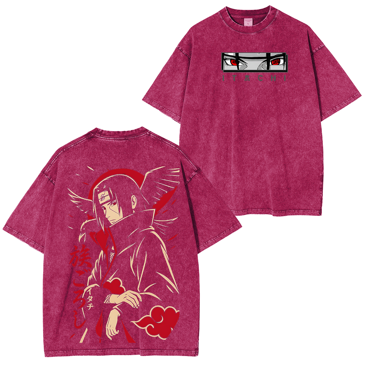 Itachi Uchiha-Naruto Vintage Washed T-shirt/Crewneck/Hoodie