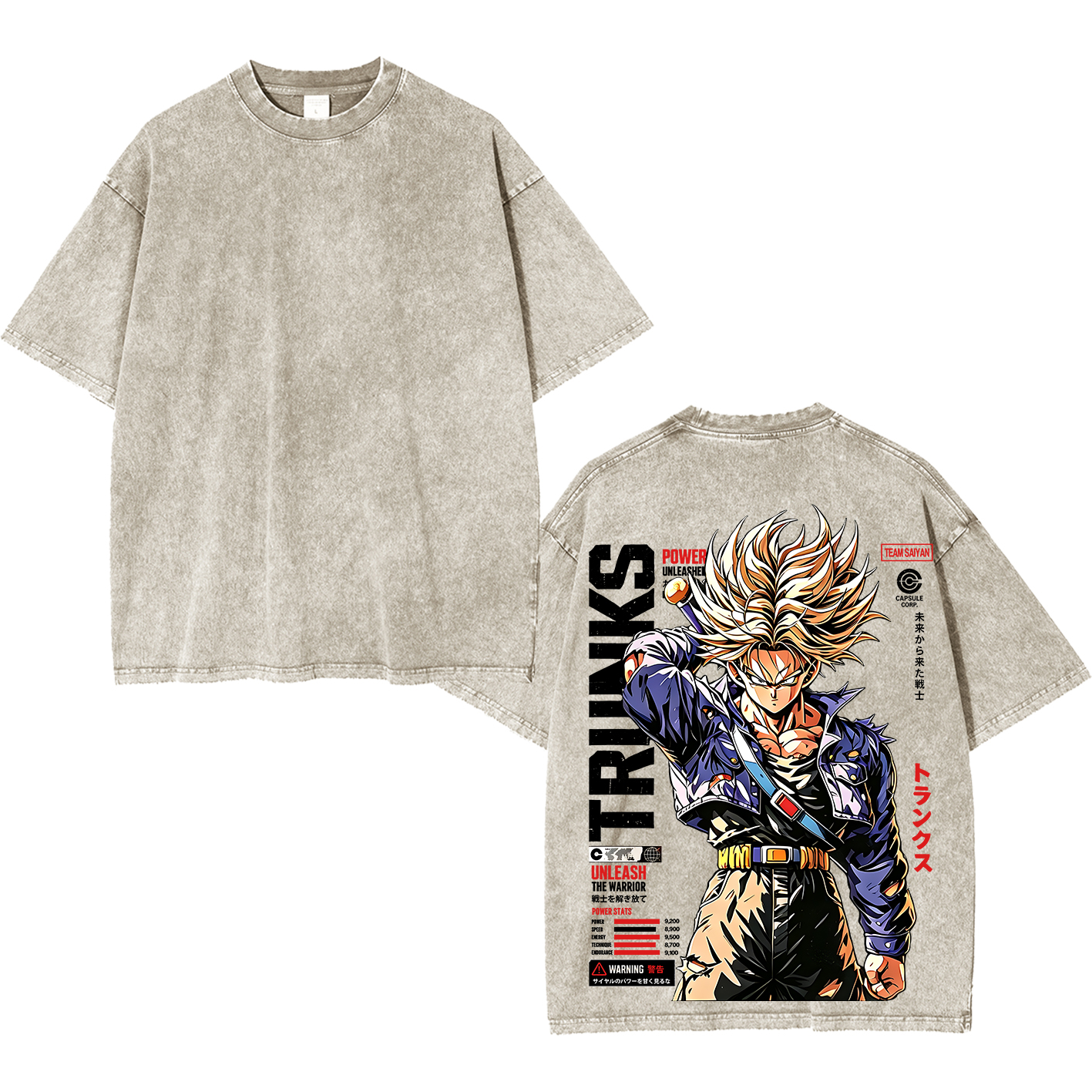 Dragon Ball Vintage Unisex  Washed T-Shirt