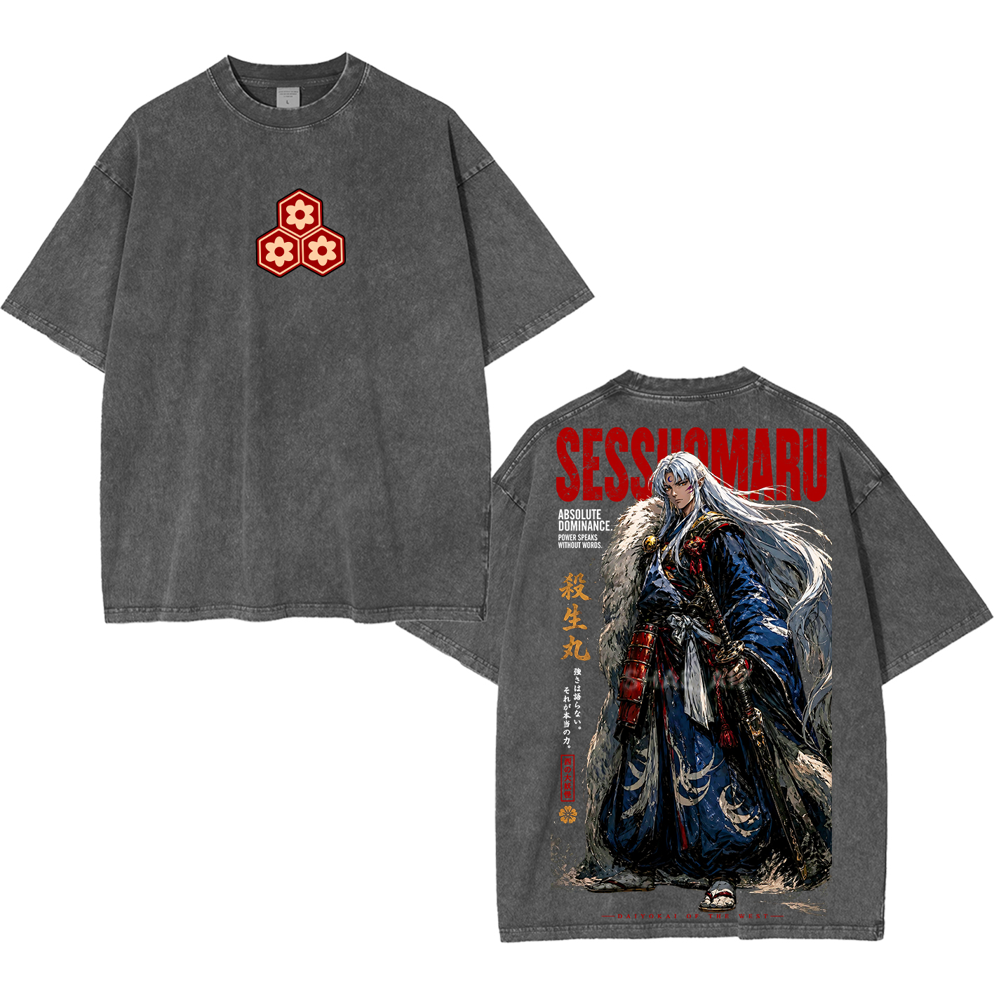 Inuyasha Sesshomaru Unisex Washed T-shirt/Crewneck/Hoodie