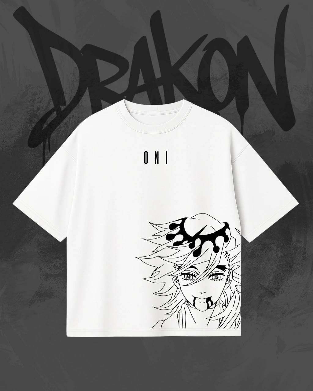 Demon Slayer Doma Anime Unisex Washed T-Shirt