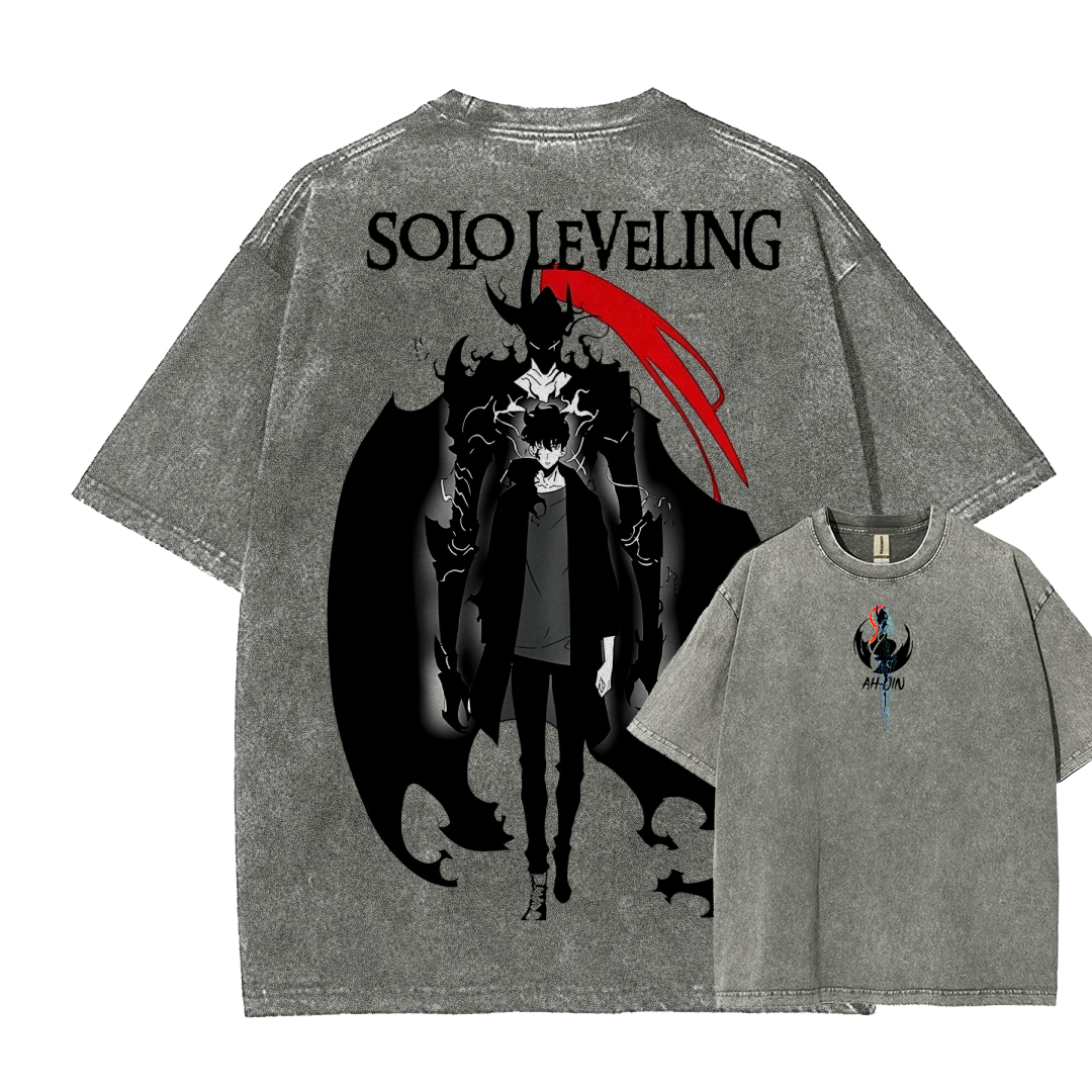 solo leveling Unisex Fit Washed T-Shirt 2502007458